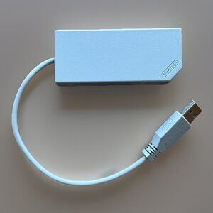 Official Nintendo Wii LAN ADAPTER Remote Wii OEM RVL-015 Authentic Online Play